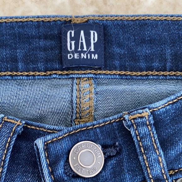 GAP Regular Mid Rise Classic Straight Leg Dark Denim Jeans Sz 24 - Picture 3 of 8